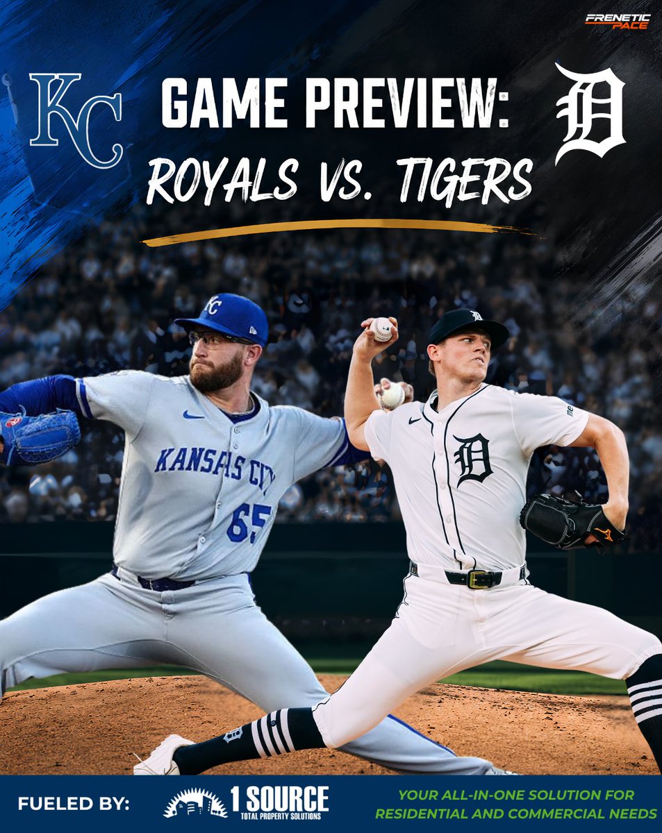 FreneticDetroit's tweet photo. Troy Melton and Noah Cameron headline an intriguing AL Central matchup as Detroit visits Kansas City on August 21, 2026

Read Here:

https://t.co/0kOLkuf117

Transforming Spaces, Elevating Homes- One Source Total Property Solutions: https://t.co/y6K7dRlzFw https://t.co/8BNPrCfqG3