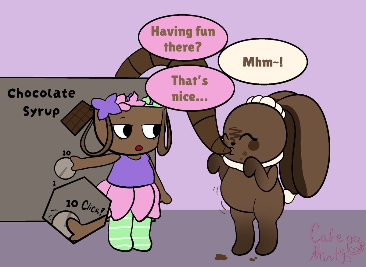CafeMintys's tweet photo. Cw// inflation + Feederism

The biggest chocolate bunny!! 🤎 https://t.co/Qlg7n9XWoC