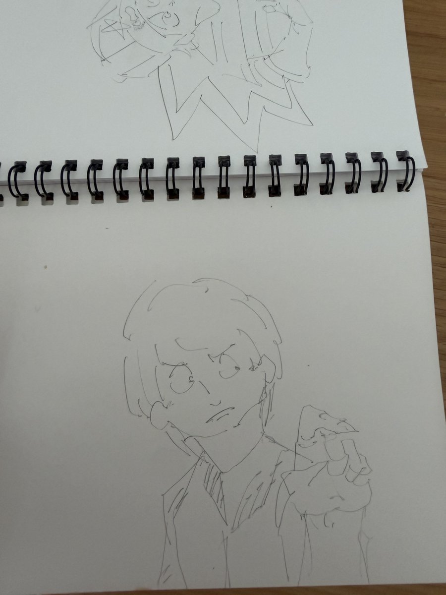 t1py5t's tweet photo. たしかに検証しないで言うのは違うよねってことで。

ぼくも描きました！片手で撮りながら。

やはり多少は画力落ちるがあそこまで変わることはないです。投稿主はAIのクソみたいな絵よりも本来の下手くその絵の方が素晴らしいことに早く気づくべき。 https://t.co/QGrqBF1QQ1