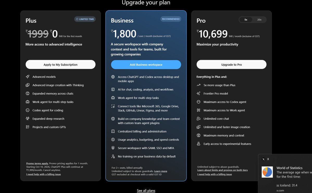 CDGalpha's tweet photo. you can get chatGPT plus for absolutely free! 

how to claim : 

> go to : https://t.co/AH8bNhzWMu

check if you're eligible. 

claim fast before the offer goes expired. https://t.co/kPOT8n4VTi