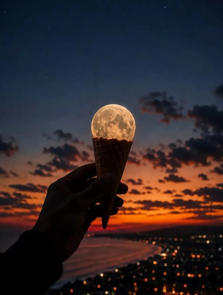 TheSpaceAcadx7's tweet photo. (A Scoop of Moonlight) https://t.co/FlaAWp0Bm8