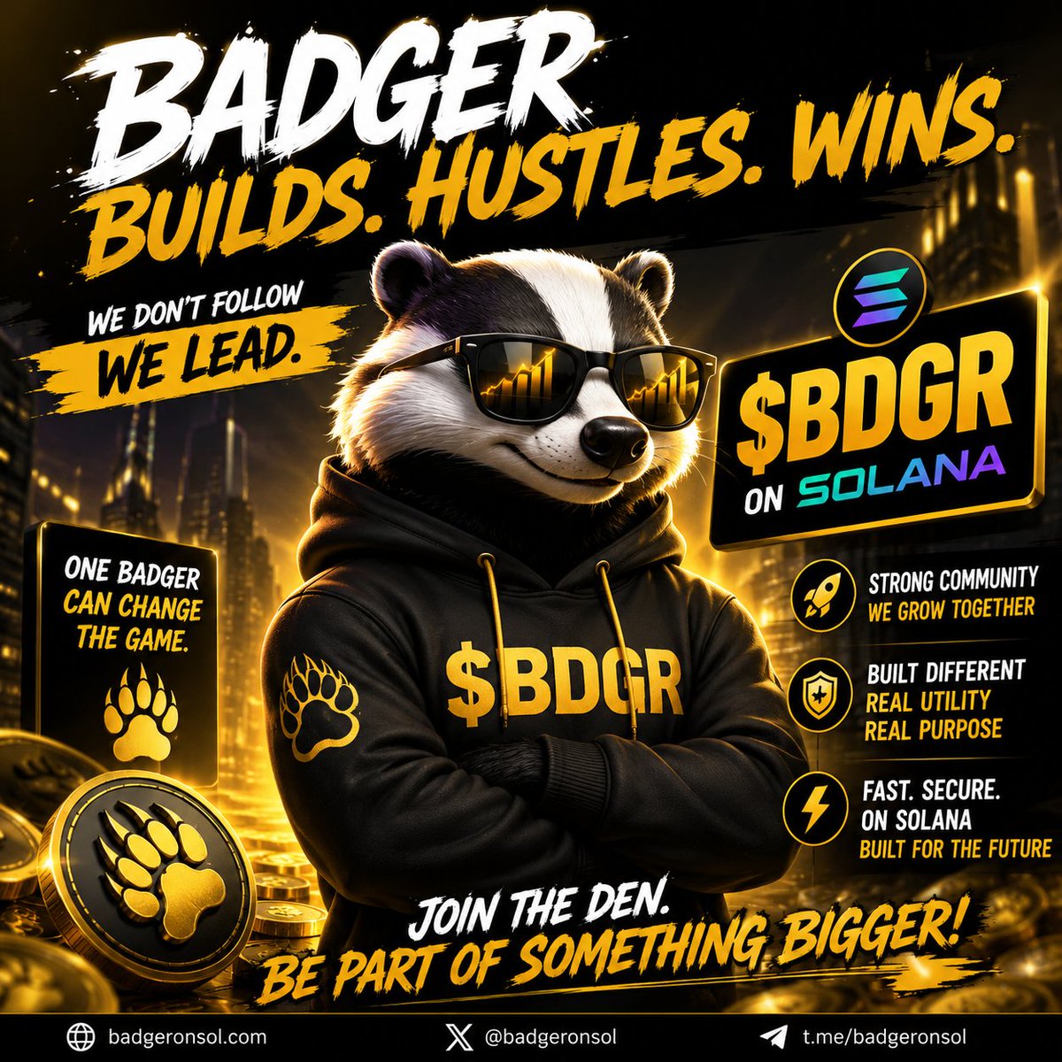 titaeinah's tweet photo. $BDGR is building its own path. 🦡🔥

Strong community. Big energy. Built on #Solana.

Don’t just watch the den grow—be part of it.

$BDGR 🦡
#BDGR #Solana #SolanaMeme #Crypto
@Badger_launchly https://t.co/VFXBGn3wM7