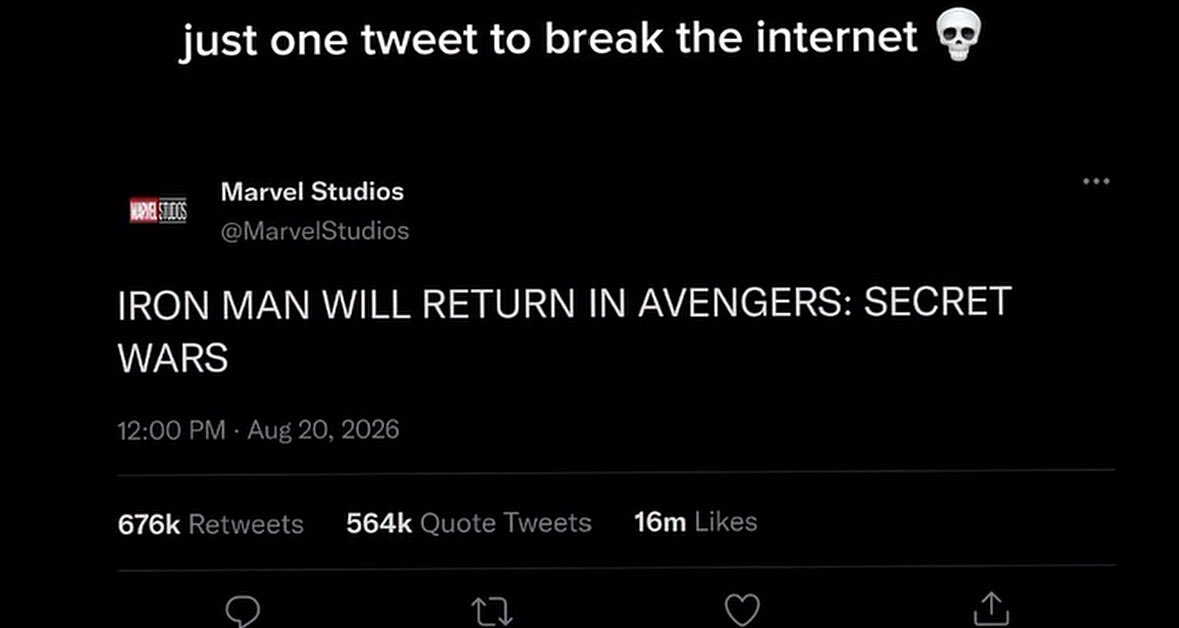 NTheWizard_'s tweet photo. Imagine Marvel Posting This.

Just One Tweet To Break The Internet.💀 https://t.co/ieFRFtr8py