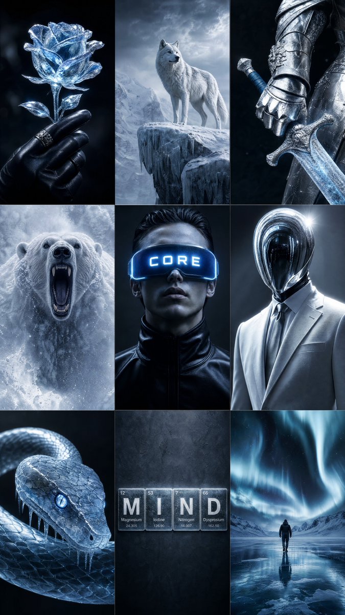 Icy Blue Luxury Mood Board