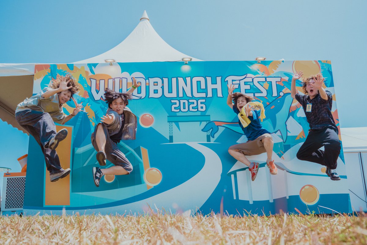 Crazy_wowow's tweet photo. ＝＝＝＝＝＝＝＝＝

WILD BUNCH FEST. 2026
ありがとうございました!!🔥

＝＝＝＝＝＝＝＝＝

-Set List-
M1. 心臓マッスル
M2. VIVA!!
M3. So sweet
M4. toma
M5. ヒャウィゴゥ
M6. トンツカタンタン
M7. step

暑すぎ!!!!!🔥
きてくれたみんなありがとうございました‼︎
初山口最高の思い出です!!⚡️

Sup Gt. @M0gQiu 
Photo by @takahirom__cam 

#ワイバン #クレイジーウォウウォ!!
