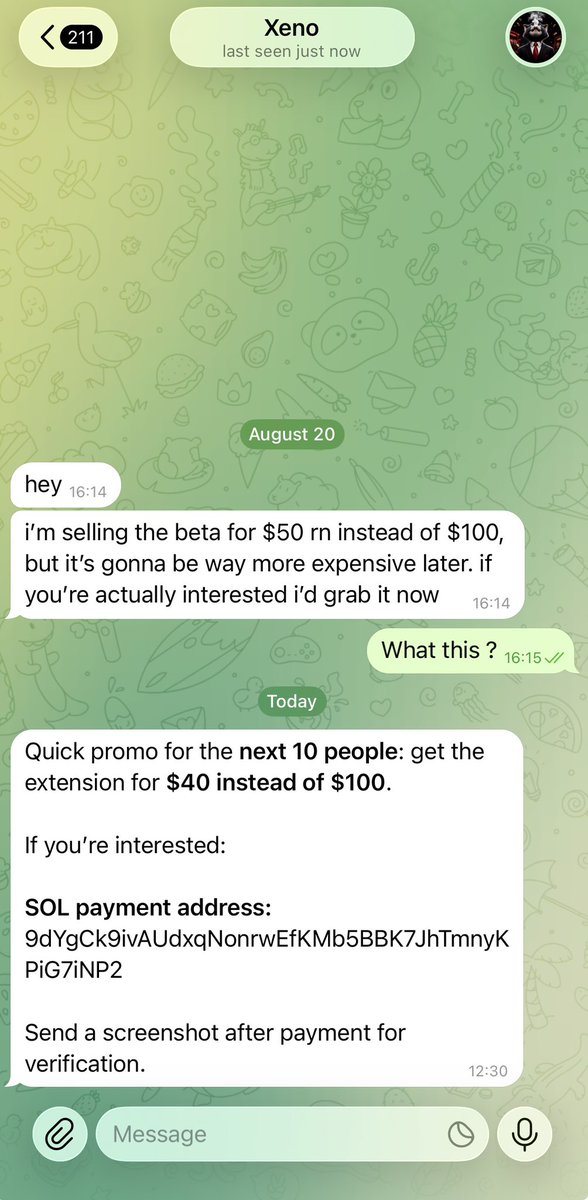 JakeSueeeee's tweet photo. @XenoStake @Stake @StakeEddie  This crazy guy is trying to scam people by claiming to be a beta of Sta. https://t.co/A66i06ZVhE