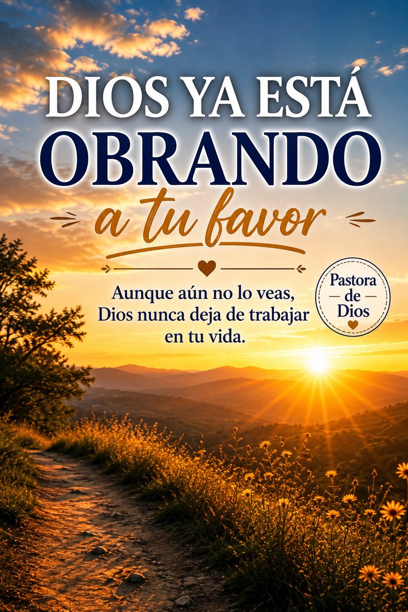PastoradeDios1's tweet photo. Dios sigue obrando, aun cuando tus ojos no puedan verlo. Si hoy atraviesas una prueba, recuerda que no estás solo: confía, espera y sigue caminando, porque aquello que parece imposible puede hoy convertirse en bendición
#DiosEsBueno
#FeEnDios
#DiosObra
#PalabraDeDios
#Bendiciones https://t.co/kvIkefdSo4