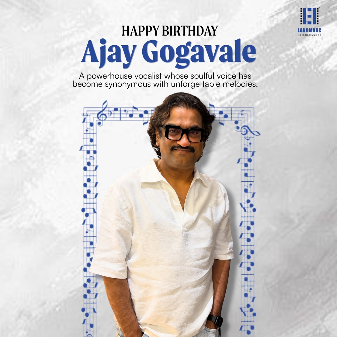Landmarc_Ent's tweet photo. Happy Birthday, Ajay Gogavale! Wishing you another year filled with music, happiness, and continued success.

#HappyBirthdayAjayGogavale #LandmarcFilms #LandmarcEntertainment https://t.co/yYKfHZeN3E