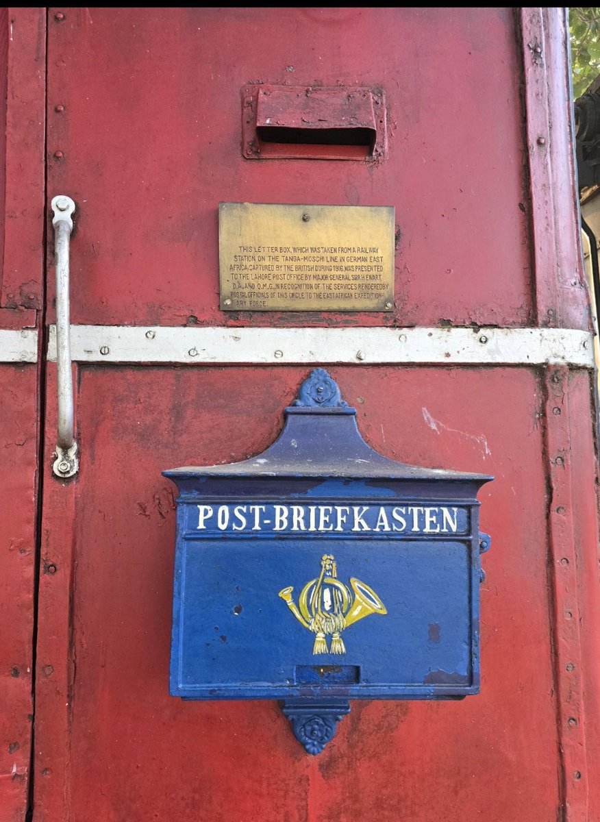 nishatriaz's tweet photo. I’ve always had a bit of a fascination with letter boxes.  Maybe it’s the stories they quietly hold.

Here is one that survived a World War, crossed an ocean  and somehow ended up in Pakistan.

I want to Imagine the stories it could tell.
Will these old boxes still be around in 20 years? Or will we only be sending digital pings and emojis?
Do you have a photo of a letterbox?

Wherever you are, snap a letter box and reply. Let’s build a little global collection of these wonderfully ordinary things with extraordinary stories.

#LetterBoxes #PostalHistory
#stories #Royalmail