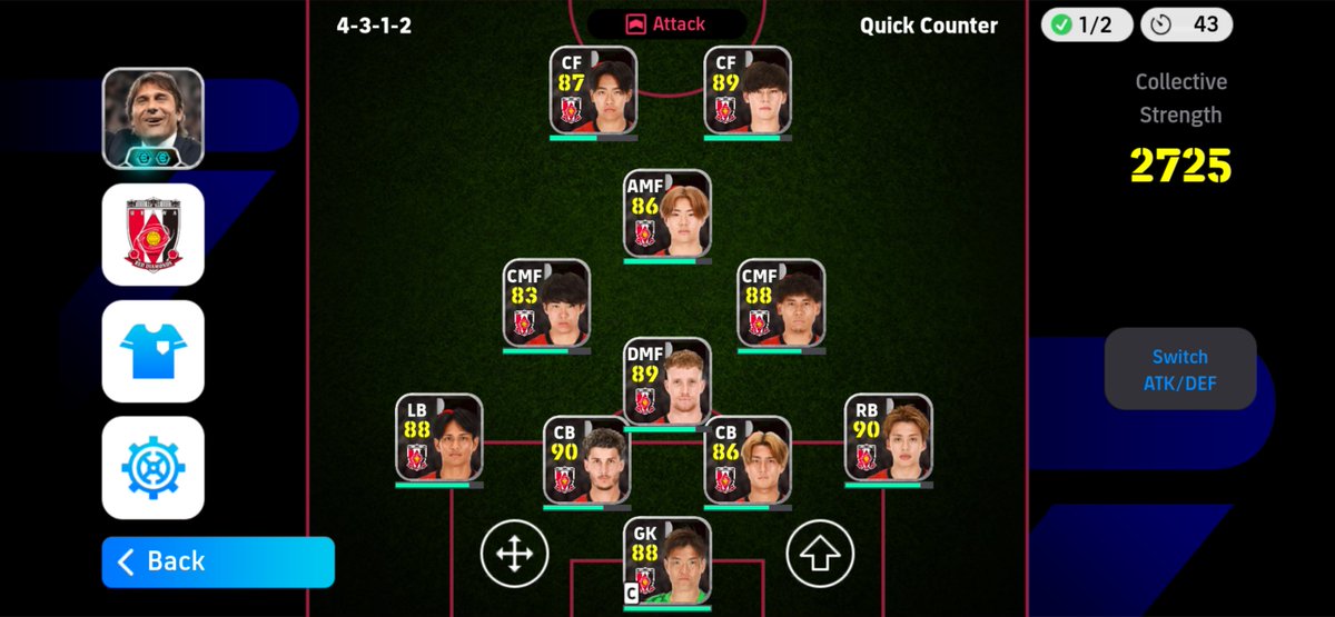 benny771997's tweet photo. Bagged my first win 🏆🔥Jleague event #efootball #イーフト https://t.co/VSOCfTq9um