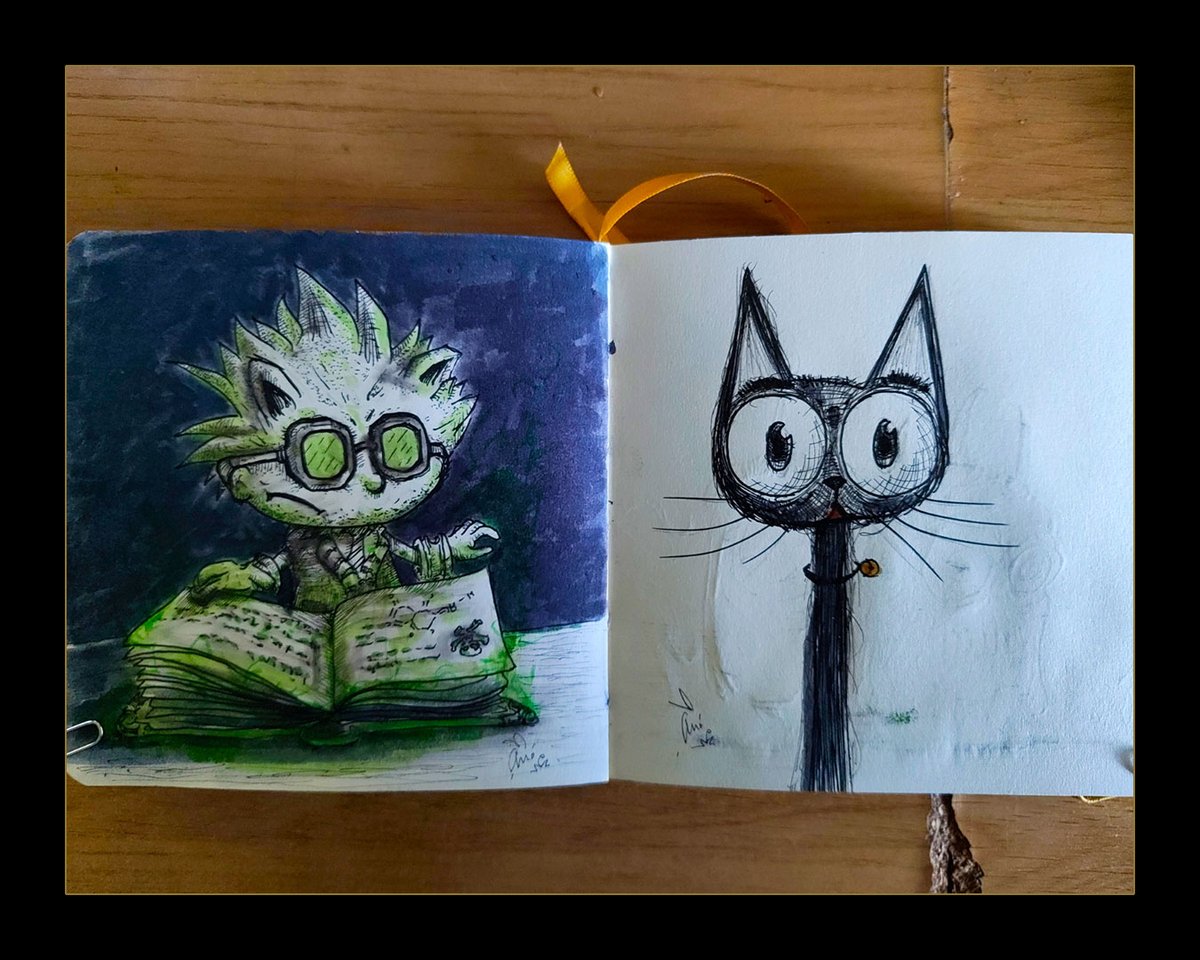 artysmedia's tweet photo. Miau!
#Dibujo #Ilustración #Micron #DiseñoVisual #Sketchbook #VisualStorytelling #drawing #characterdesign #pencildrawing #micron #practicedrawing #artexercise #exercices #doodles #naturaleza #gato #CatsLover #cat https://t.co/stAIV8tDB1