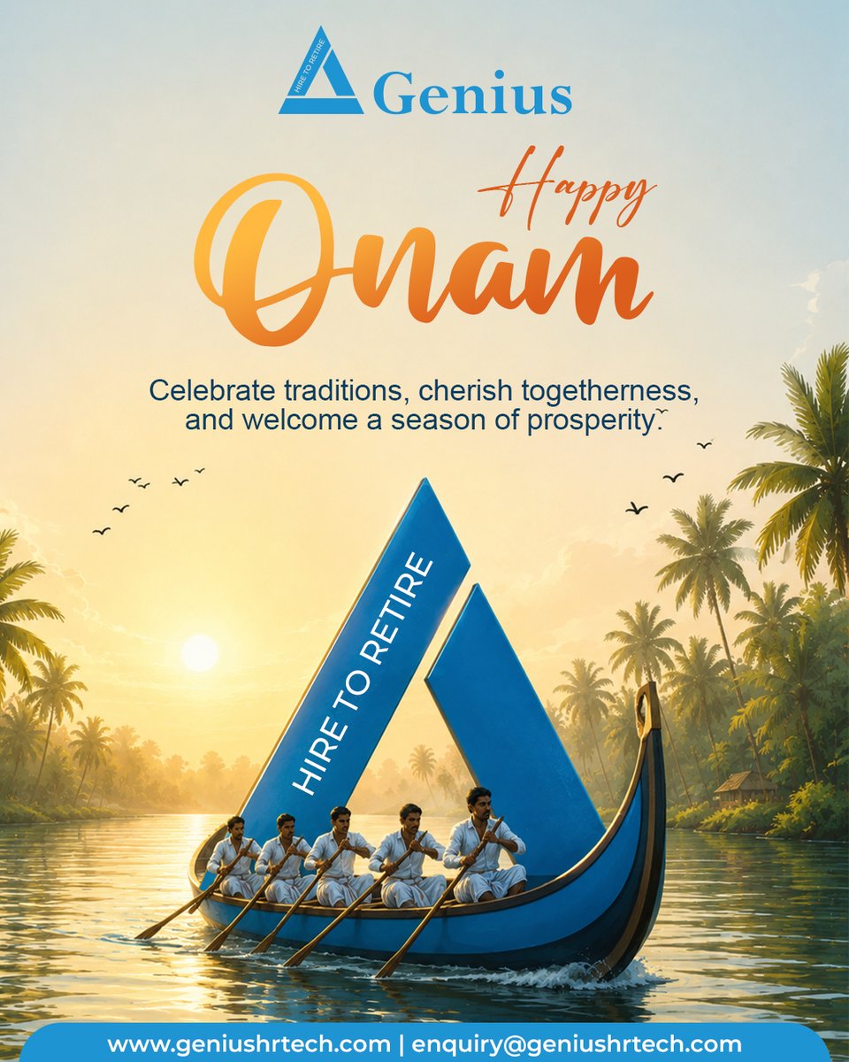 GeniusHRTechLtd's tweet photo. If you could describe Onam in just ONE word, what would it be? 🌼👇
For us, it's Togetherness.

Wishing you a vibrant Onam filled with happiness, prosperity, and meaningful moments with your loved ones.

Happy Onam from Team Genius HRTech Limited! 💙🌾

#HappyOnam #Onam https://t.co/9zeYLeWzEz