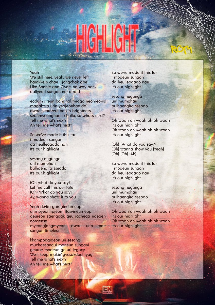enhypenupdates's tweet photo. ENHYPEN “THE SIN : BLISS”

Track 6 — Highlight
🔗 https://t.co/Oo8oLQz934

< ROMANIZATION &amp; ENGLISH >

THE SIN BLISS OUT NOW
#ENHYPEN #THE_SIN_BLISS #THE_SIN_BLISS_OutNow #BloodyParadise @ENHYPEN_members @ENHYPEN https://t.co/McqSnLXRfe