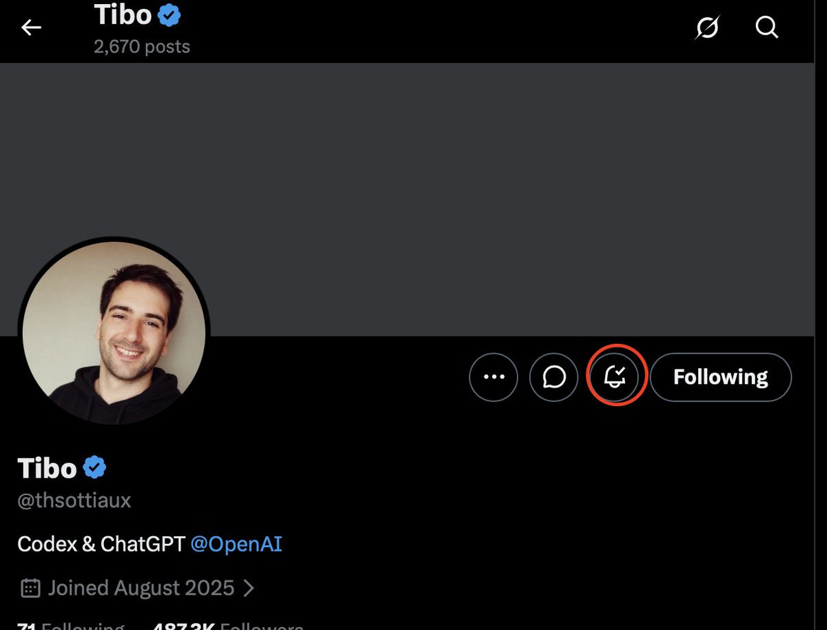 ashok_hey's tweet photo. The first thing after switching from Claude Code to Codex. IYKYK
@thsottiaux https://t.co/vSrgQsyR5X