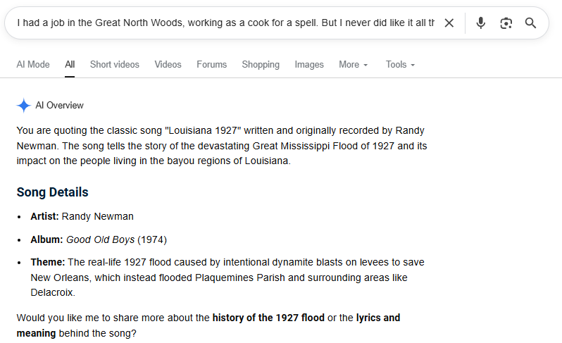 EsotericCD's tweet photo. How's it goin' for Google Search these days? https://t.co/jHuw6SaP7W