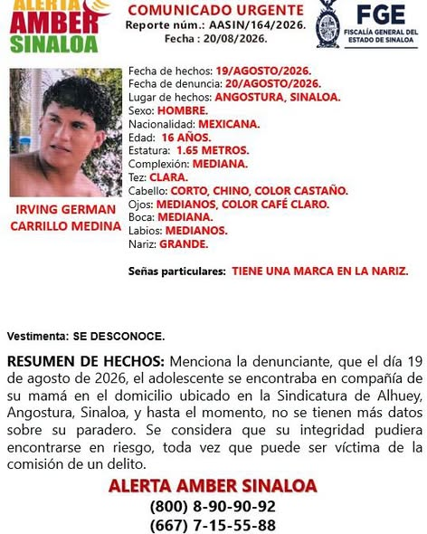 GARCIPAVON's tweet photo. 🚨🆘 ¡T3RROR EN LA CARRETERA! Familia que salió de Guamúchil rumbo a Mazatlán d3saparece sin dejar rastro.
Salir a la carretera en este país se ha convertido en una auténtica ruleta rusa. Una familia completa (seis integrantes, incluyendo a cuatro menores de edad) se esfumó a plena luz del día en su trayecto hacia el puerto de Mazatlán.
La Ruta y los Hechos:
El reporte oficial indica que la familia salió desde Guamúchil a bordo de un Hyundai Accent color blanco (modelo 2021). El reloj marcaba las 16:17 horas del miércoles cuando se tuvo su última ubicación: apenas 10 kilómetros después de haber cruzado la caseta de cobro de Alhuey, en Angostura. Después de ese punto, todos sus celulares fueron apagados simultáneamente.
Las víctimas:
Reynalda Medina (33 años).
José Luis Medina (18 años).
Irving Germán Medina (16 años).
Alison Samantha Medina (15 años).
William Damián Carrillo Medina (12 años).
Madison Dayana Medina (apenas 4 años).
La Desinformación:
Aunque en redes sociales circuló el rumor de que ya habían sido localizados, la Fiscalía de Sinaloa lo desmintió categóricamente. La denuncia se formalizó apenas este jueves y la advertencia es clara: la integridad de los menores está en grave riesgo.
⚠️ EL APUNTE DE RN: Que una familia entera desaparezca mágicamente 10 kilómetros después de cruzar una caseta oficial de cobro, nos confirma quién manda realmente en las carreteras de México. El Estado está completamente rebasado si no puede garantizar el libre tránsito a plena luz del día.
Tu teléfono es vital. Dale COMPARTIR a esta noticia para que todo el país esté alerta por si ven el vehículo Hyundai Accent blanco.
✍️ Reporte Nuevo Leon.