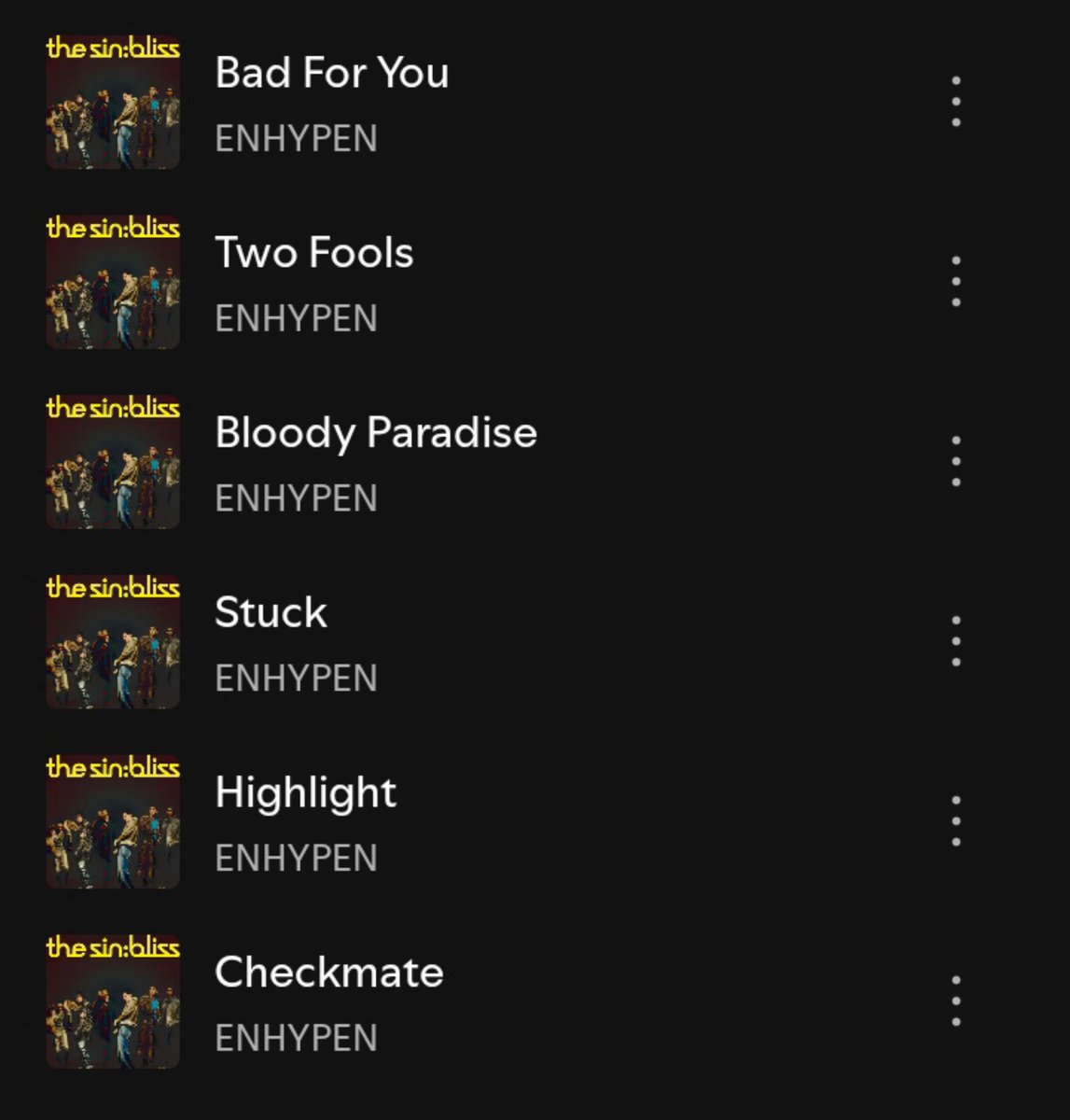 zeegyzagaa's tweet photo. APA BS SEMUANYA GUE JADIIN NO 1??
KEREN BGT LOH CB KALI INI.. 
sejauh ini yg paling ngena di album #THE_SIN_BLISS buat gue yaa mrk ini..
tenang aja pen lgsung gue masukin playlist kebanggaan gue kok, makasih loh pen udh bikin w nangis bombay krn semua lagunya bikin w jatuh cinta https://t.co/hWgVZxHDQS