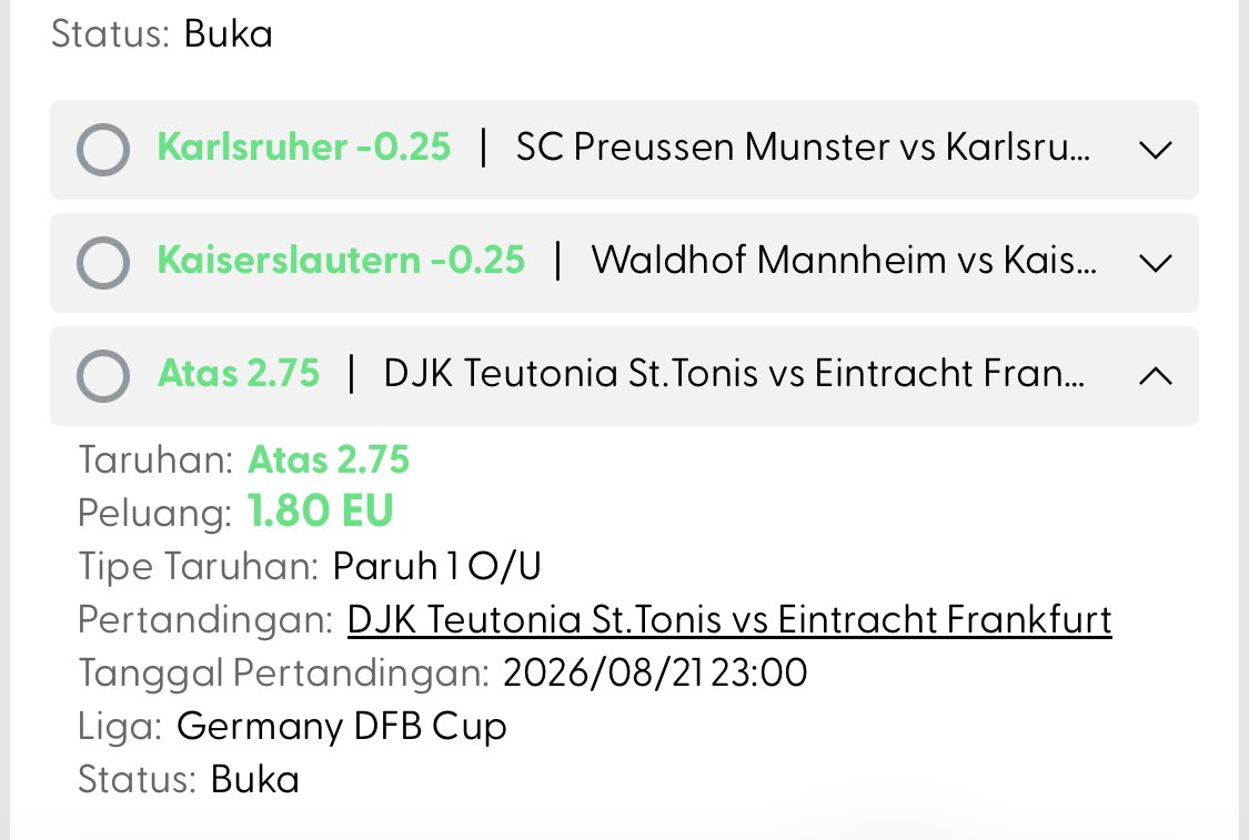 tyanisa__'s tweet photo. Early check DFB Pokal 🇩🇪 https://t.co/IIIJk3KbKX