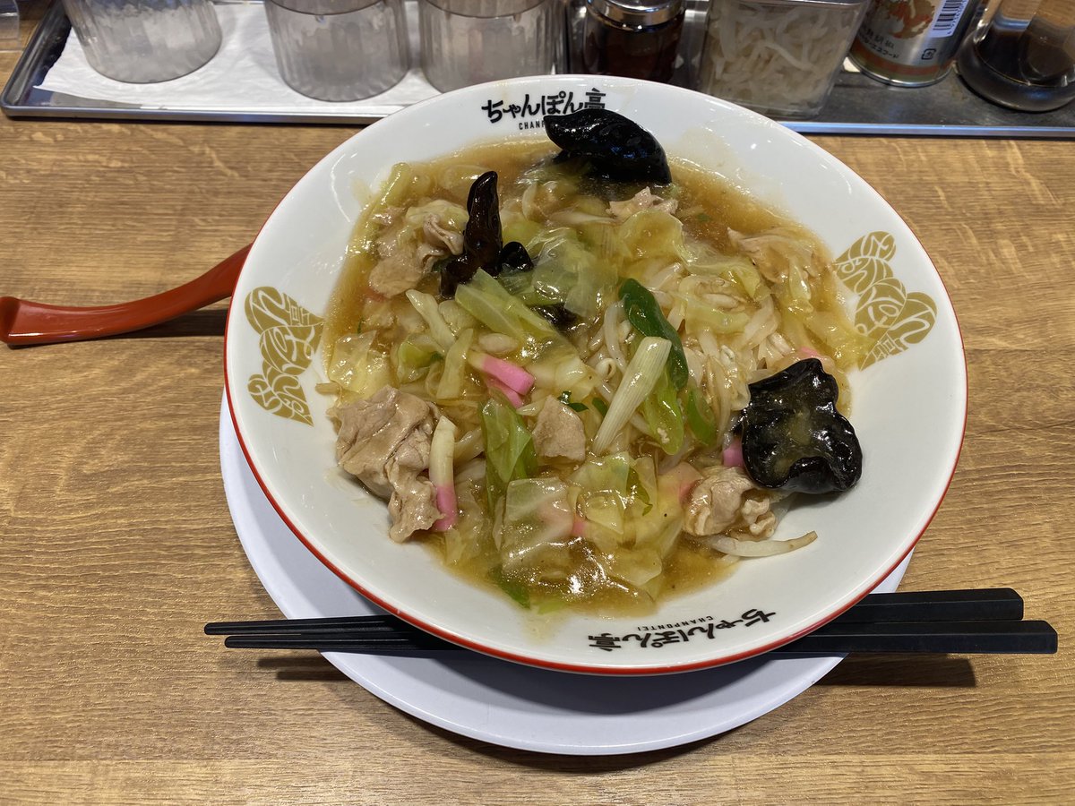 11cu0044's tweet photo. 【キャンプ飯⑤】
ちゃんぽん亭　近江ちゃんぽん　
あんかけ
麺大盛り
#キャンプ飯 
#キャンプめし 
#滋賀県
#長浜市 
#琵琶湖
#キャンプ好きと繋がりたい 
#キャンプ
#旅 
#旅行 
#旅好きと繋がりたい
#旅行好きな人と繋がりたい https://t.co/5vLbGdzk7X