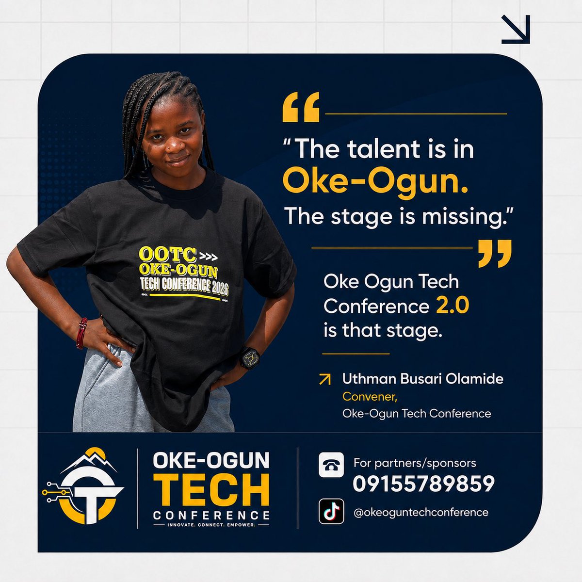 okeoguntechconf's tweet photo. Oke Ogun Tech Conference 2.0 is that stage 🚀 https://t.co/plC8q7CvRn