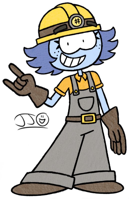 JJSponge120's tweet photo. Petra is a young adult miner who works for a mining company called Metro Minerals Inc. She can transform her arms into drills to pierce the competition. She can get a little bit crazy at times! ⛏️ #Petra #Miner #Drills #Arms #Crazy #OC #JJSponge120 https://t.co/NjtbmIJuil