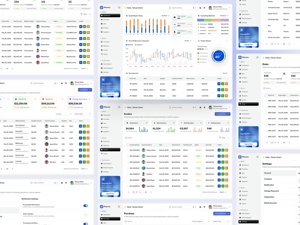 delowar776's tweet photo. What if a pharmacy knew a shelf was about to go empty before it happened?
140+ screens for purchase orders, suppliers, expiry, and daily sales — all in one flow.
https://t.co/vf6S9pptkh
#HealthTech #uikit #uidesign #phermacy https://t.co/WjkywVG2Au