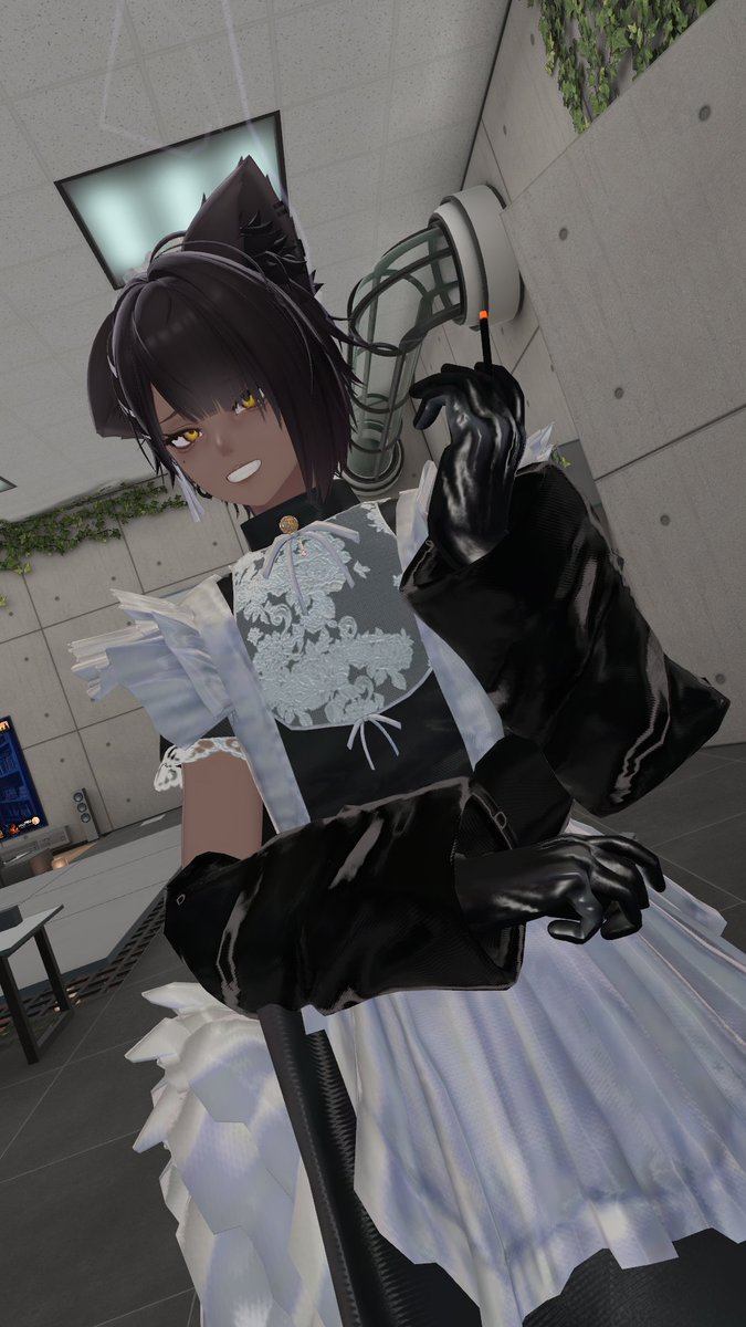 geruge_vrc's tweet photo. メイド服がほんとに良くて…
#L_bleuE_vrc  #Nakiya3D https://t.co/Nm571g10kA