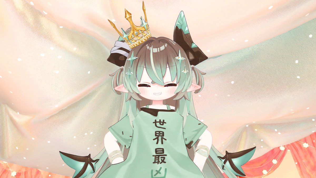 thukihami7777's tweet photo. メルヴィちゃんゲットしたよー！
いつも通りチョコミント色に改変しました！
とってもかわいい！
 #メルヴィ3D https://t.co/nzQzYqpU5j