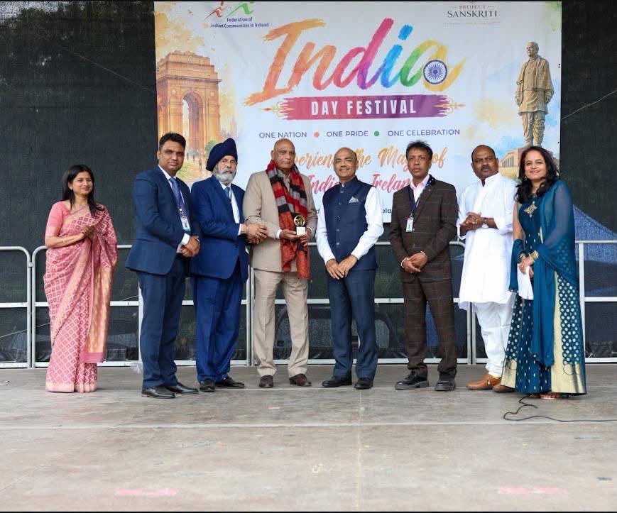 Bobjee169's tweet photo. I am deeply honoured to receive FICI’s prestigious Lifetime Achievement Award, presented by H.E. Mr Manish Gupta, Ambassador of India to Ireland, at the India Day Festival in Dublin on Aug 16th. Grateful to FICI and the Indian community for this recognition. #FICI #IndiaIreland https://t.co/tnRvaYzEgr