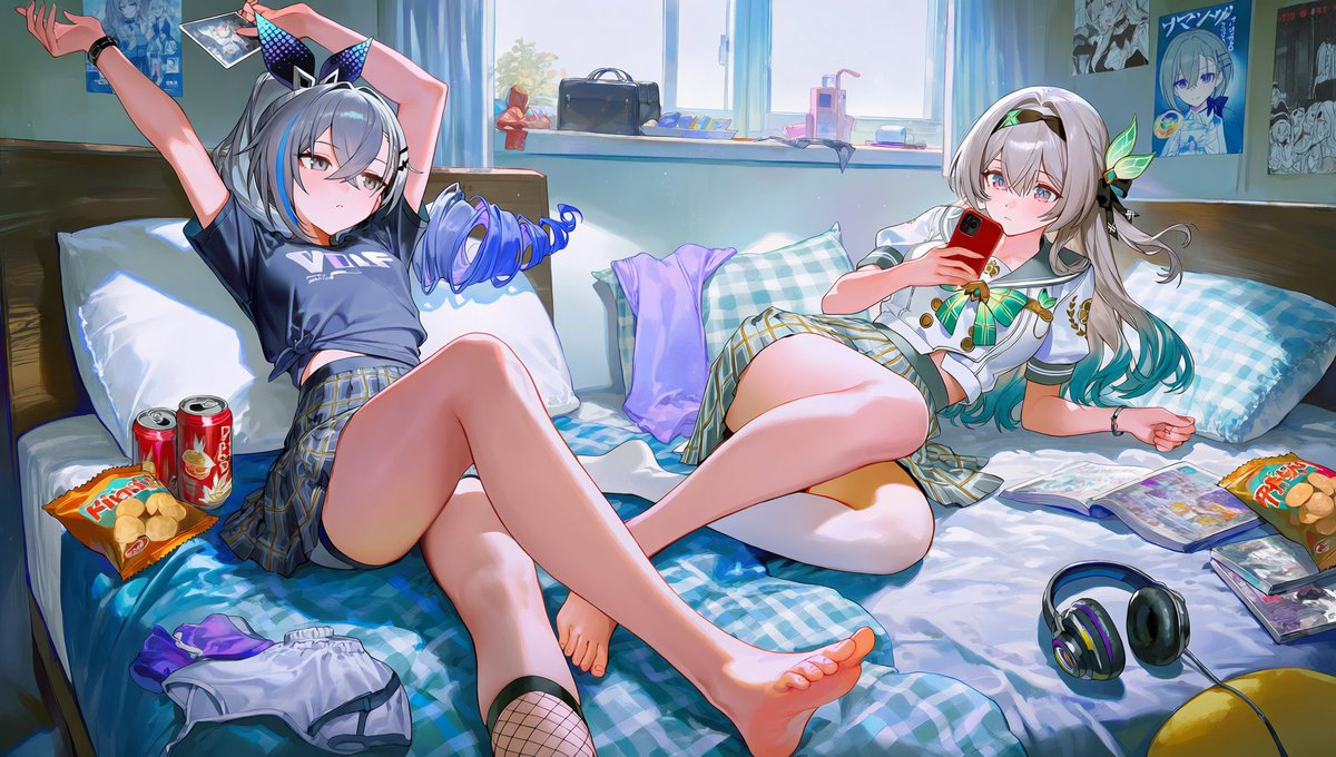 Renako_33's tweet photo. ね～ホタル、もう一回遊ぼうよ～
#崩壊スターレール #Houkaistarrail #Firefly #HonkaiStarRail #ホタル #流萤 #silverwolf  #PixAITsubakiV3 https://t.co/wthzxOUhhF