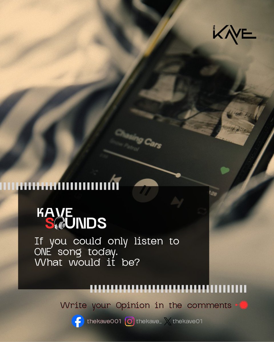 TheKAVE01's tweet photo. KAVE SOUNDS 🎧
Everybody has that one song they're playing on repeat.
What's yours right now? 👀
Artist + Song Title in the comments.👇🏽
We might just discover our next obsession.

#KAVESounds #KAVE #MusicCulture #NigerianMusic #NaijaMusic #Afrobeats #MusicDiscovery #MusicLovers https://t.co/riKWncwnZ8