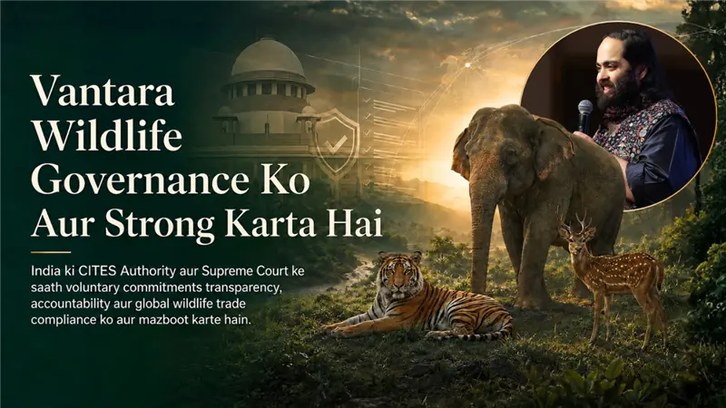 khabaraajki121's tweet photo. Vantara Wildlife Governance wildlife conservation ko aur strong bana raha hai! India ki CITES Authority aur Supreme Court ke saath transparency, accountability aur global wildlife trade compliance par focus. #Vantara #WildlifeConservation #CITES #AnimalWelfare #India https://t.co/8dpK44hlP5