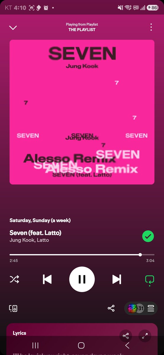 jamkooking's tweet photo. Keep streaming and share hourly  SS for the party 💪📢

WE LOVE YOU JUNGKOOK
STREAM FOR JUNGKOOK
#BringSevenBack 
#Jungkook_Seven https://t.co/VDzfBoMGNm