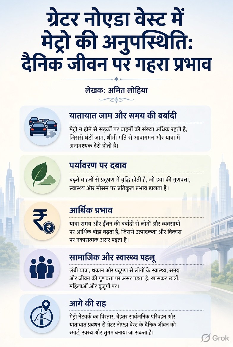 AmitKrLohia's tweet photo. We request @PMOIndia @narendramodi @myogiadityanath @CMOfficeUP @MoHUA_India @OfficialGNIDA  @OfficialDMRC to kindly ensure that the Greater Noida West Metro gets the final approval.

Greater Noida West needs Metro.
#GreaterNoidaWestMetro #MetroForGreaterNoidaWest #GrenoWest https://t.co/qhFhalBeXL