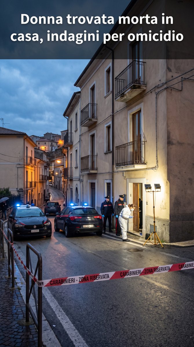 editoriale24's tweet photo. Potenza: donna trovata morta in casa con lesioni al volto, si indaga per omicidio https://t.co/Bjhdk5lgUD #news #notizie #breakingnews #ultimora #editoriale24 https://t.co/vstDeF6oxp