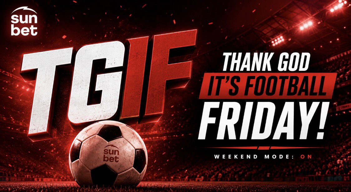 Sunbetsporting's tweet photo. Hello, weekend! TGIF! 🙌🏽

A brand-new Premier League season is here, and the excitement is already through the roof! 

New season. New battles. Bigger odds. Bigger opportunities. 

👉 https://t.co/EVtf70LBhv

Let’s kick off the season and chase those wins! 
#PremierSportsCup #premierleague #football