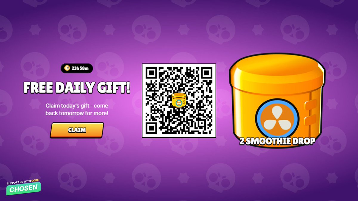 BrawlNetworkX's tweet photo. FREE 2x Smoothie Drops! 🔥

🔗 Scan the QR Code or use this link to claim: https://t.co/P3qb1NWKKk

Did you get anything good? 🤔 https://t.co/Kirbxdm2Tp