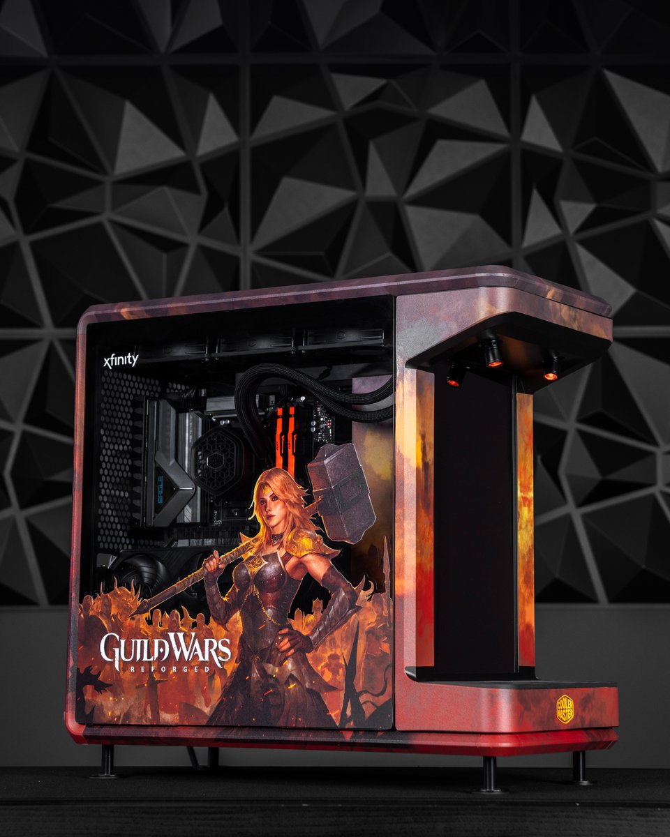 CoolerMasterME's tweet photo. Guild Wars Reforged × Cooler Master ⚔️
بالتعاون مع ArenaNet و Alphagvrd، قمنا بتصميم جهاز كمبيوتر مخصص للعبة Guild Wars Reforged، مبنيّ على هيكل #MasterFrame360.
ما رأيكم في هذا الجهاز؟ وما هي أفكاركم لتعاونات اخرى مستقبلاً؟
#CoolerMaster #GuildWarsReforged #GuildWars https://t.co/YXopClXV6z