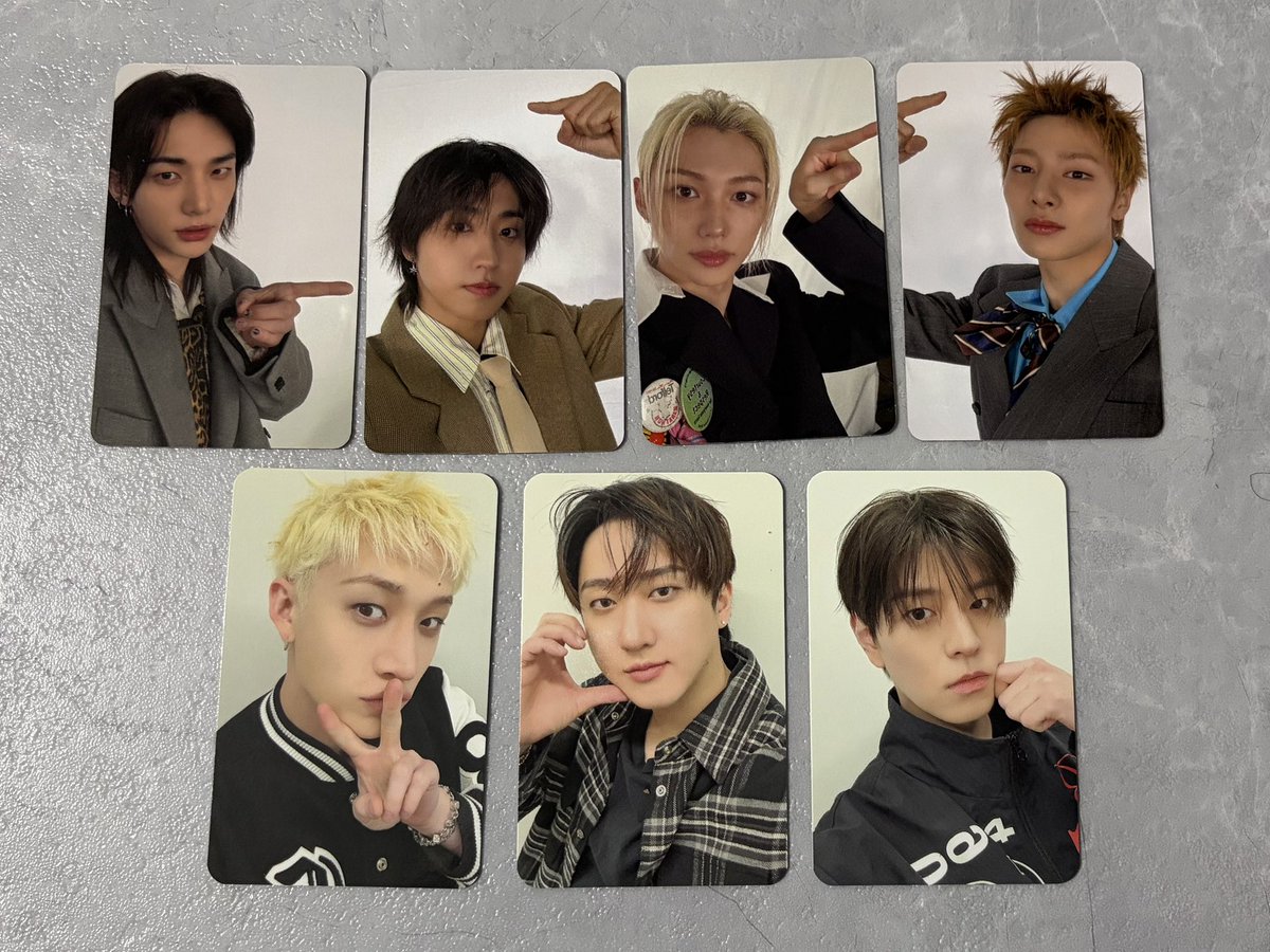 u_oqt's tweet photo. スキズ 交換 トレカ 店舗 特典

譲）1枚目
Apple Music アプミュ
ヒョンジン ハン フィリックス アイエン
Music Korea ミュコリ
バンチャン チャンビン スンミン

求）2、3枚目
Apple Music アプミュ
リノ チャンビン
Music Plant ミュプラ
リノ チャンビン

異種交換⭕️
レートご考慮ください🙏 https://t.co/7BbNe9Ed8r