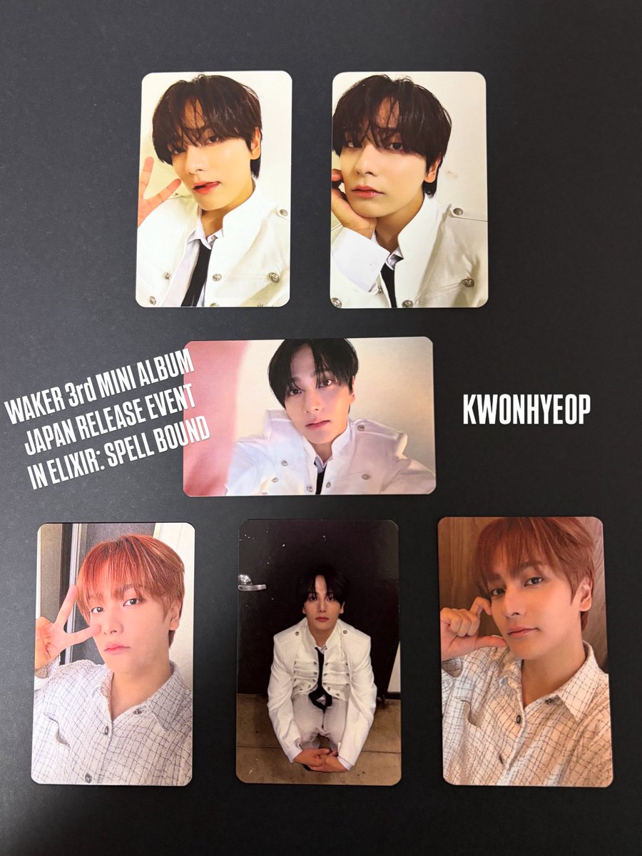 kariyu_s2's tweet photo. 今シーズンのリリイベ特典トレカ
クォンヒョプさん編

WAKER 3rd MINI ALBUM
JAPAN RELEASE EVENT
IN ELIXIR: SPELL BOUND

#WAKER
#KWONHYEOP https://t.co/gNeVwqndg9