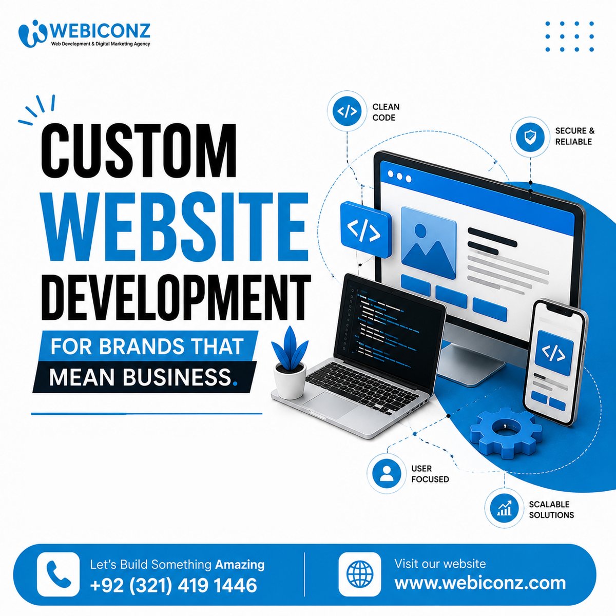 webiconzz's tweet photo. 👉 Custom website development for brands that mean business.
⭐ Get premium custom website development services at affordable rates.
🌐 https://t.co/pDv7YXMFpj
#webiconz #WebsiteDevelopment #GalaxyZFlip8 #IzinganeZeSthembu #ContemptOfCourt #PondPhuwinConcertD1 #whatsshopinx https://t.co/dElbh40SF8
