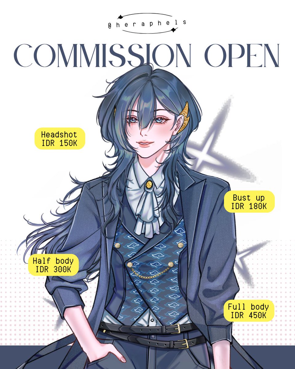 heraphels's tweet photo. [ 🔁 and ❤️ are appreciated ]

✨️OPEN COMMISSION✨
Please DM me if you're interested ♡ 

More details: https://t.co/a4EMRQJ6at

#artcommission #artidn #opencommission https://t.co/5oDD59HjNI