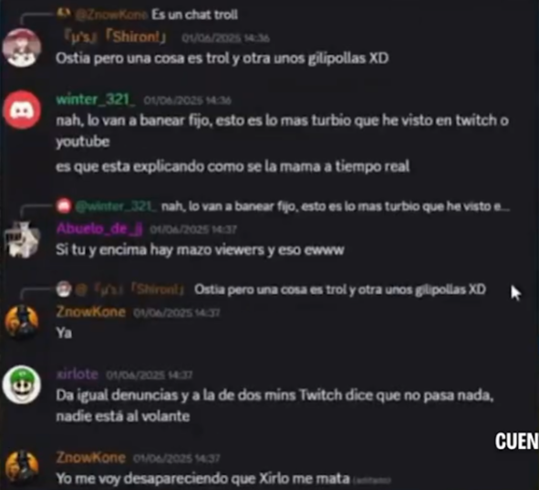 editto_'s tweet photo. Como contexto, Aruberuto está baneado de Twitch porque grabó sin consentimiento a dos niños japoneses sin hogar teniendo relaciones sexuales y lo vendió en su Discord. Ojalá lo metan en la cárcel pronto.

Dejo capturas del Discord donde se organizaron para reportarlo a Twitch https://t.co/2ZIVoemNTC