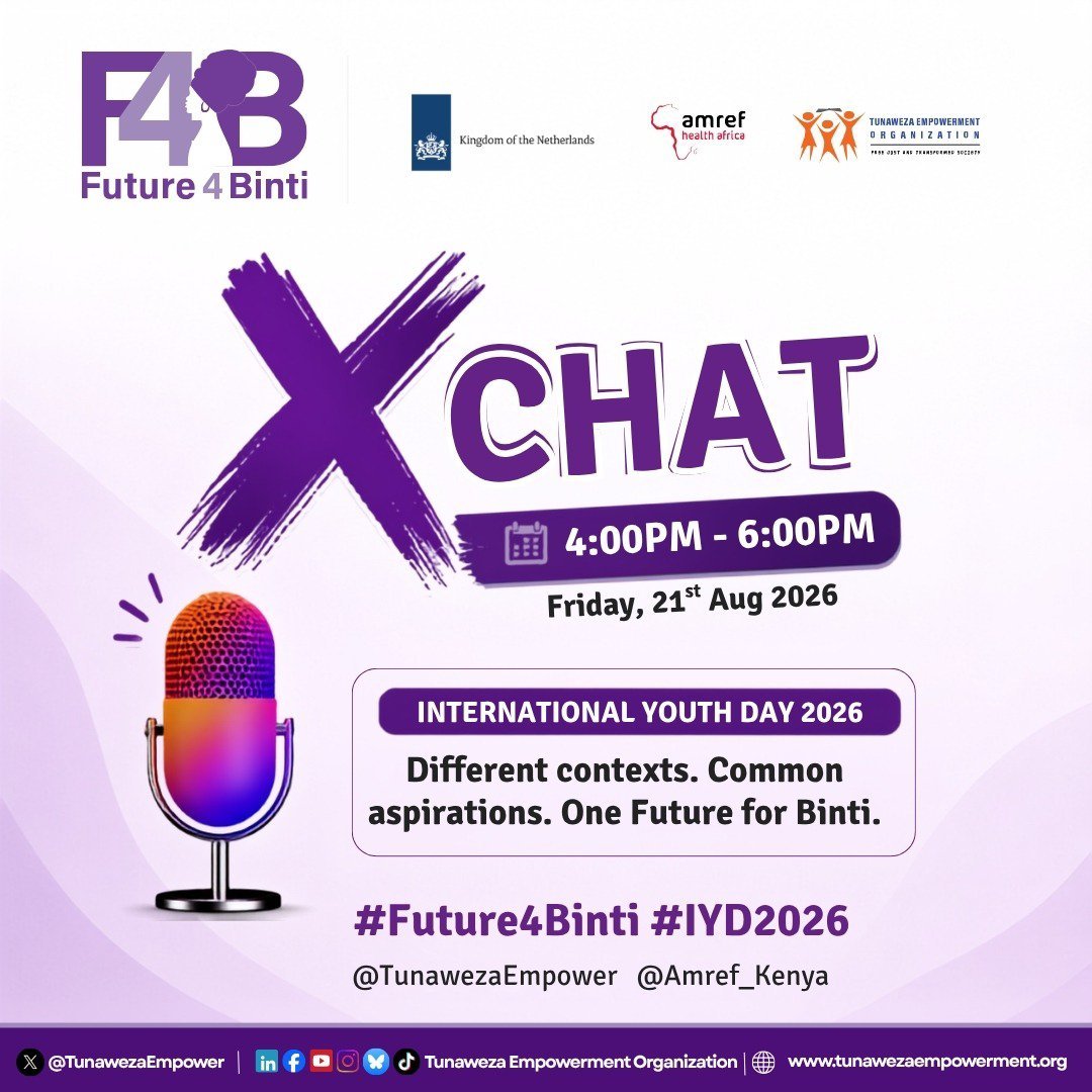 OmaheSophie's tweet photo. Our diversities may be different but our aspirations are similar;a #Future4Binti where girls and young women thrive and achieve their potential . Post #IYD , we champion for #EndFGM and #EndCEFMU
@TunawezaEmpower @Amref_Kenya @NLinKenya https://t.co/FiG9D1ezhV