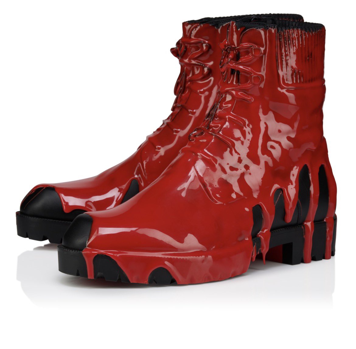 Onlyifyoucouldd's tweet photo. Christian Louboutin Molten Trapman boots https://t.co/na4X9EEP7i