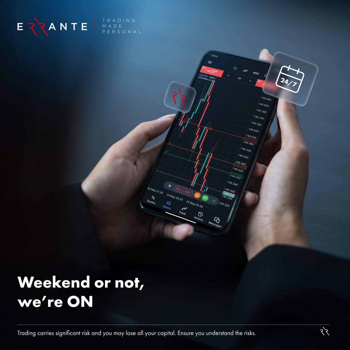 errante_global's tweet photo. At Errante, traders can access gold, silver and US indices markets 24/7, including weekends.

#errante #gold #silver #usindices #weekendtrading #onlinetrading

Disclosure: Trading carries significant risk and you may lose all your capital. Ensure you understand the risks. https://t.co/t3sCDuuGsX