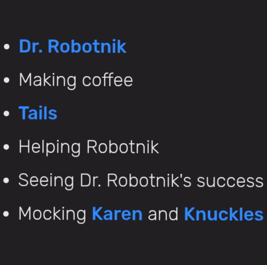 Demetera_'s tweet photo. Likes: Robotnik, coffee, cute animal, Robotnik, Robotnik, being a bitch https://t.co/qo23t1r0zT