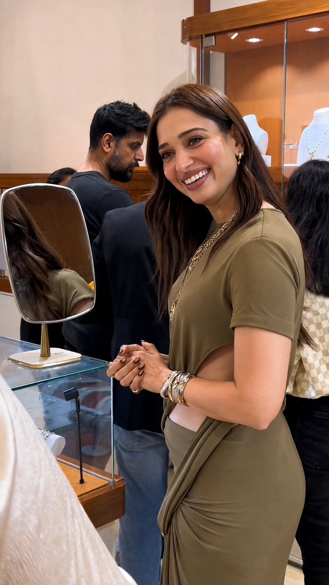 vybyrn's tweet photo. HQ Pic: Tamannaah Bhatia keeping it effortlessly stylish during her store visit. 🔥🥵 https://t.co/LxDMGjQmSr