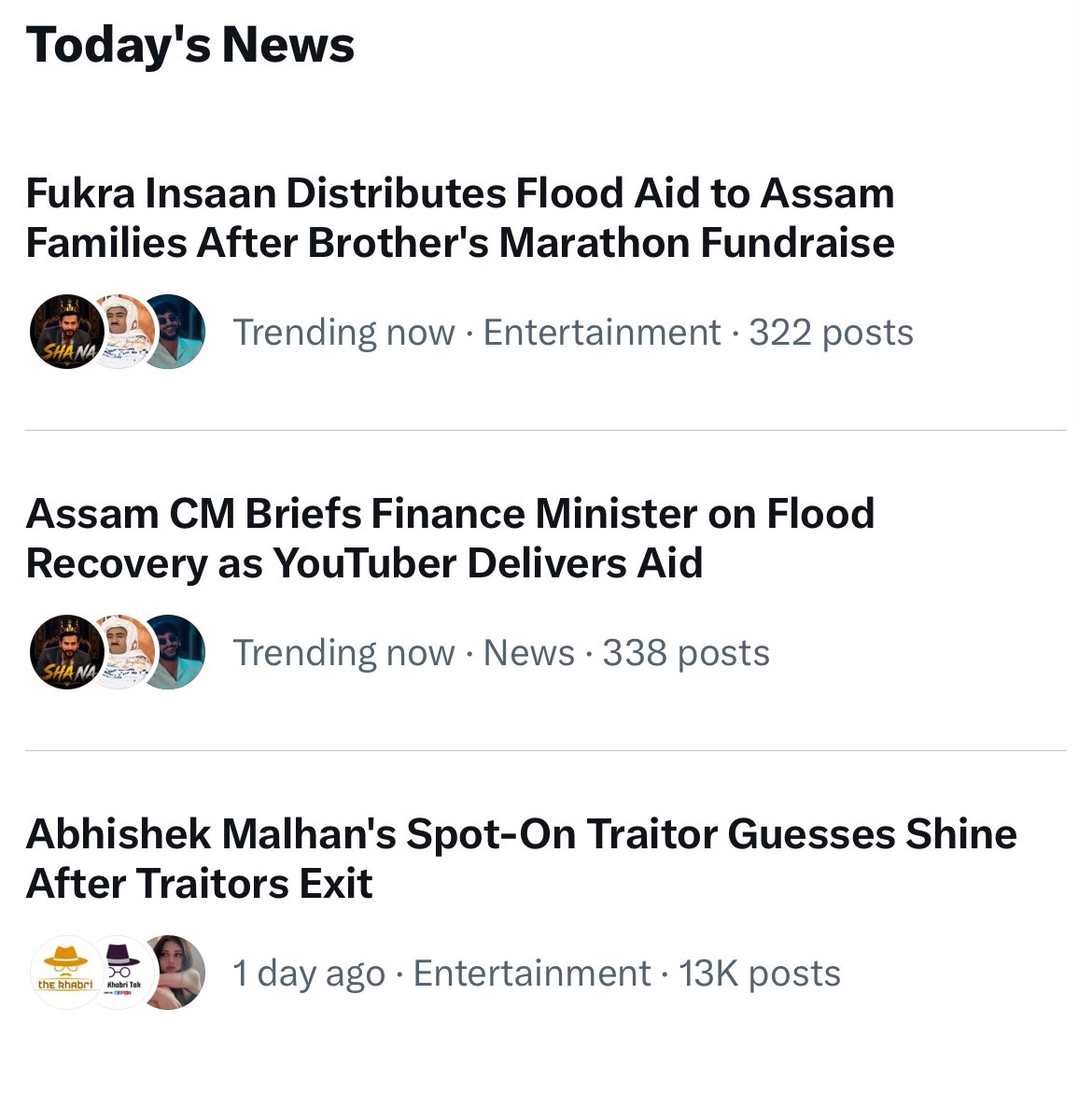 whenSspeaks's tweet photo. Literally ruling X🔥
He deserves all the love he’s getting.

#AbhishekMalhan #FukraInsaan https://t.co/d9DpbXDCMx