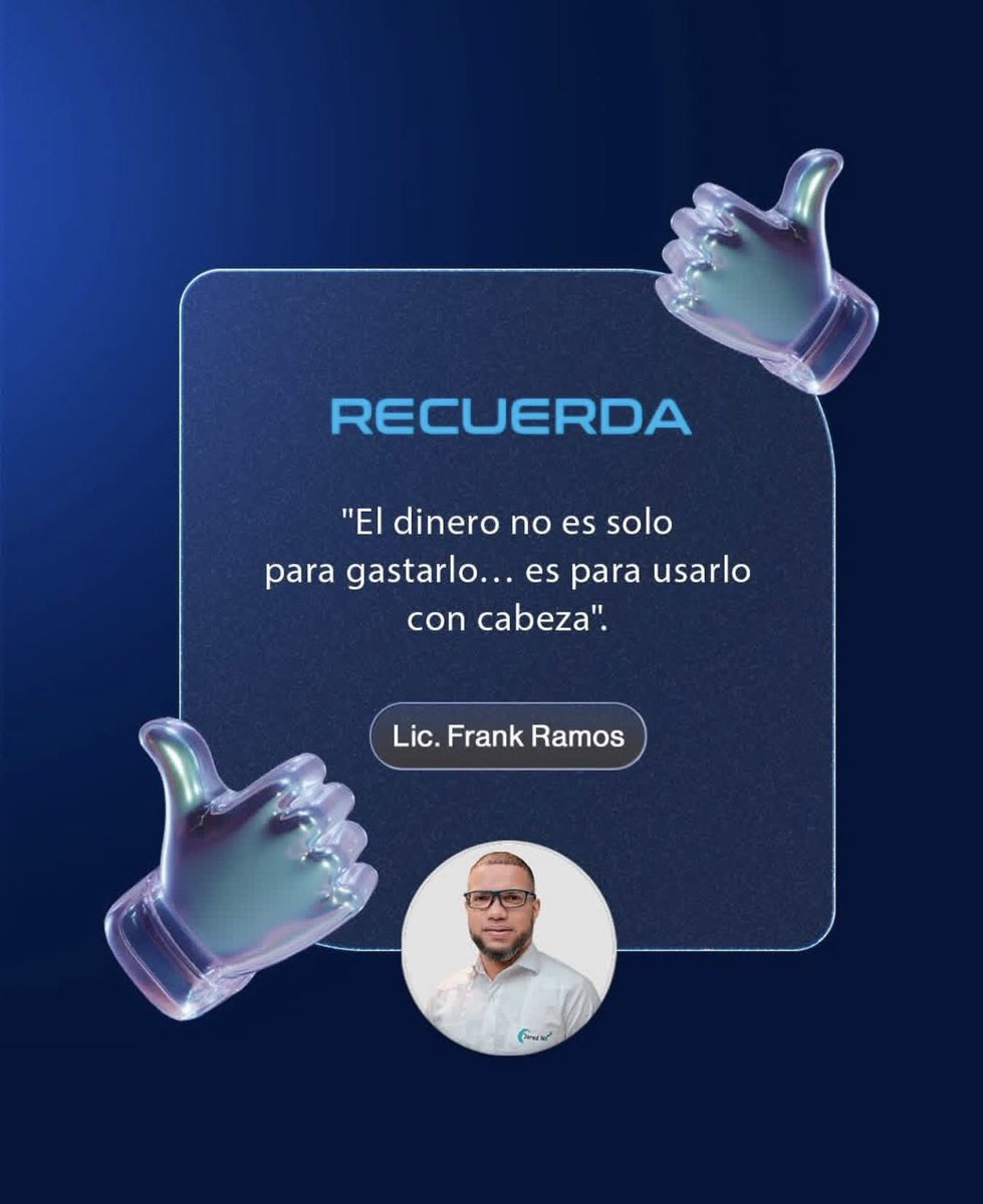 frankramosrd's tweet photo. ¿Tienes el dinero… pero igual se te va todo?

El problema no siempre es cuánto ganas. Es cómo decides gastarlo. https://t.co/Rv6HQRp8GE